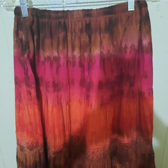 R.Q.T bohemian style maxi tie dye skirt - Picture 6 of 8